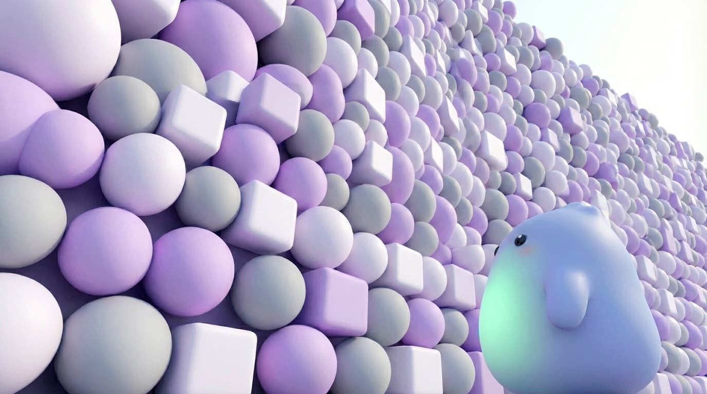 Nori facing the Wall of Awful - a massive wall of obstacles